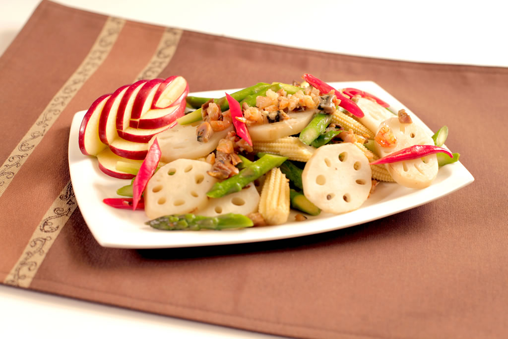 knorr-appetizer-dry-oyster-soaked-dry seafood stir-fry-with-vegetables
