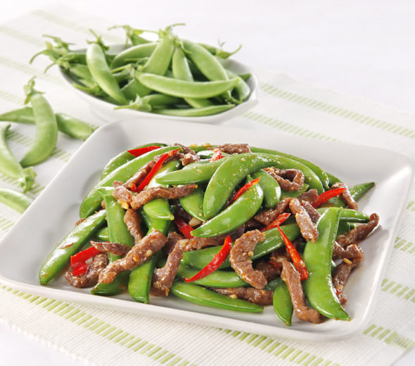 Beef with Snow Peas knorr-beef-beef-shredded beef with sugar-snap-peas-590x520