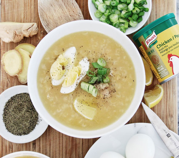Arroz Caldo (by @heartsandkrafts) Arroz Caldo