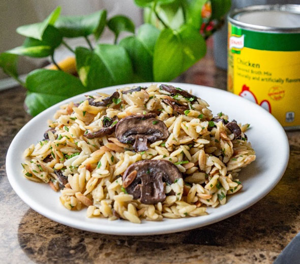 Mushroom Orzo (by @thekathyfeed) Mushroom Orzo