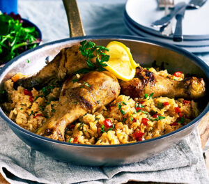 Halal Rice and Chicken One Pot