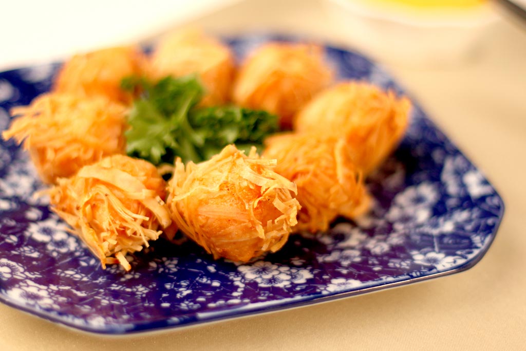 Boulettes de crevettes avec fromage
