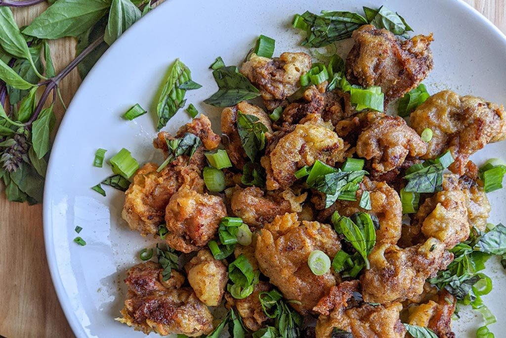 Poulet popcorn taïwanais (de @nomsoftoronto) Poulet popcorn
