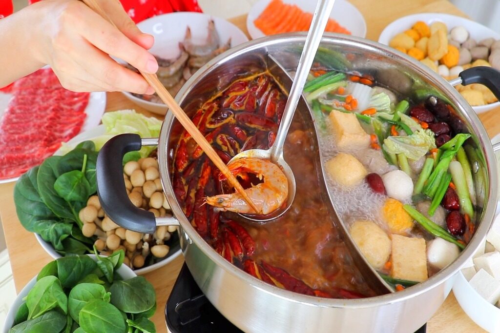 Soupe façon fondue chinoise