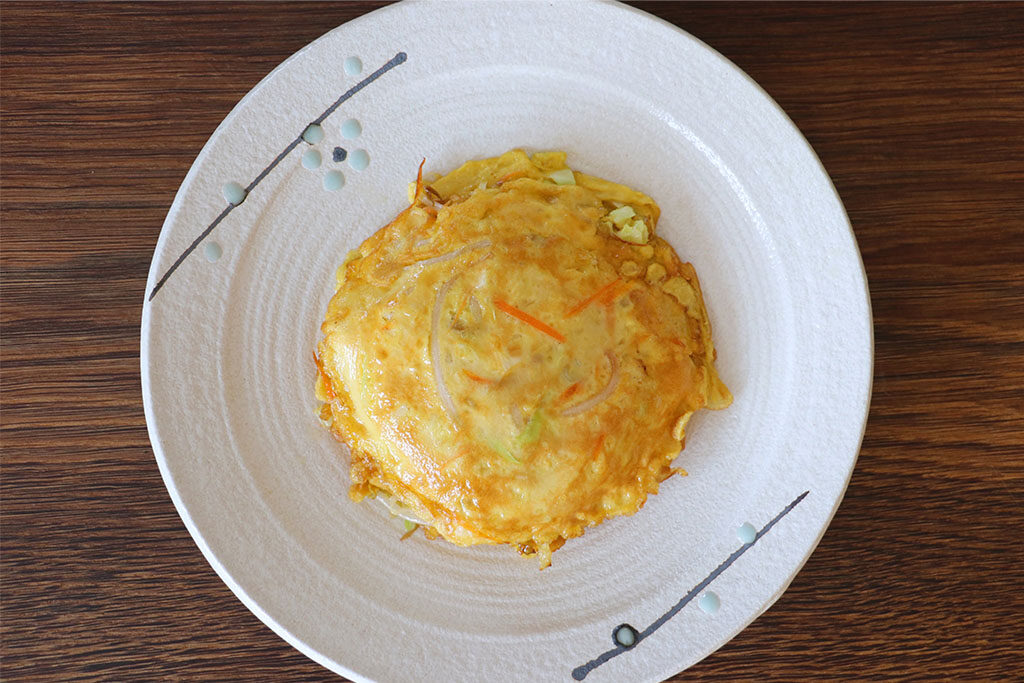 Œuf aux légumes Foo Young par cicili.tv Egg Foo Young