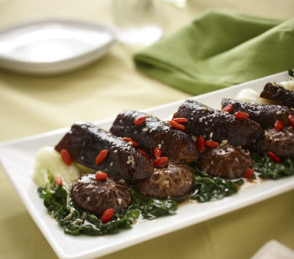Braised Mushroom with Sea Cucumber knorr-snack-frozen sea cucumber-braised-mushroom with sea-cucumber-590x520