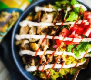 Halal Chicken Street Cart Bowls by @CookwithDena