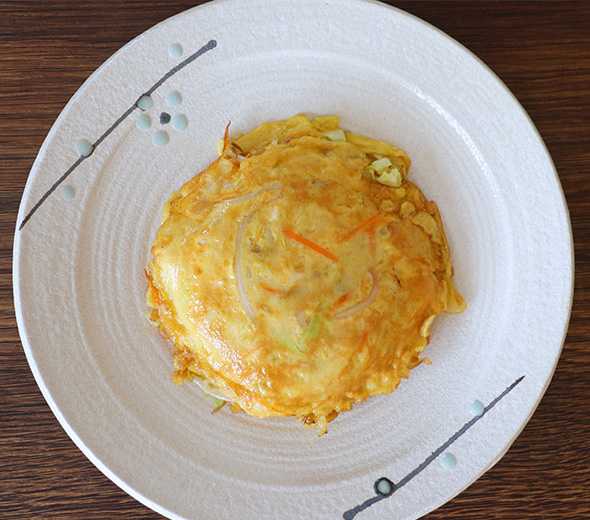 Vegetable Egg Foo Young by cicili.tv